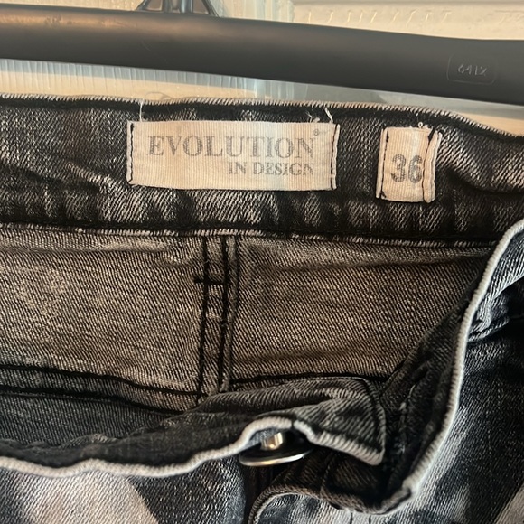 Evolution in Design Men Jeans Grey/Black Jeans Size 36/32 - Picture 4 of 7